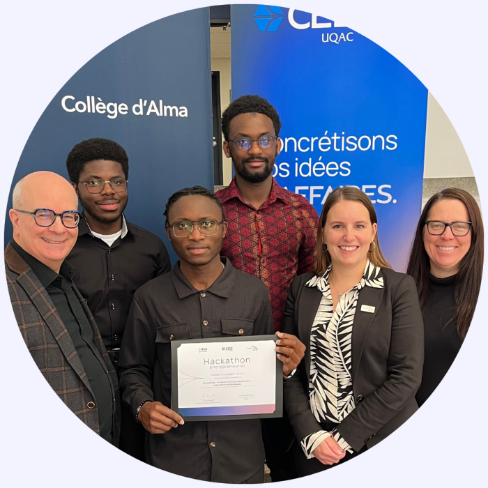 Gagnants Hackathon 2025 - Collège d'Alma 2e prix